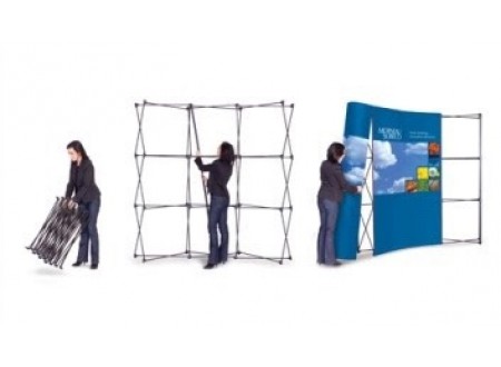 PAINEL BACKDROP SUPORTE + LONA COM LOGO PERSONALIZADO-PAINEL PARA PUBLICIDADE E APRESENTAÇÕES